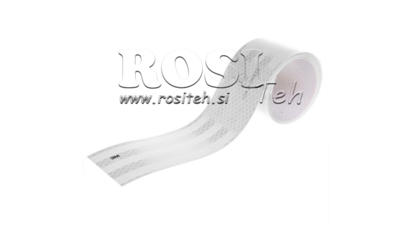 REFLEXSTREIFEN 3M – WEISS – 1M