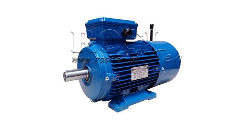 4kW-ELEKTROMOTOR MIT BREMSE MSH100L3-4 4_1420rpm 3Phasen Füße-B3