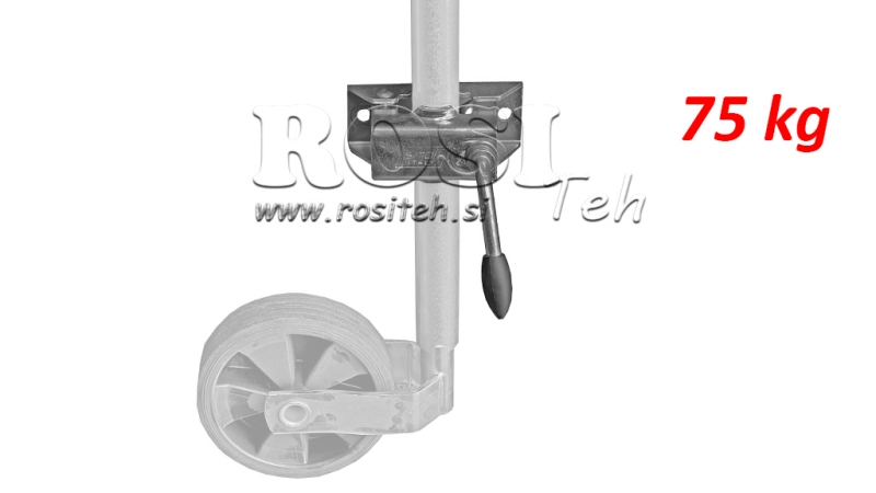 STÜTZFUßSCHELLE 75kg FÜR AUTOANHÄNGER