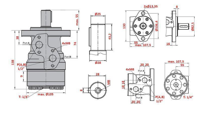 Hydraulikmotor MR 50