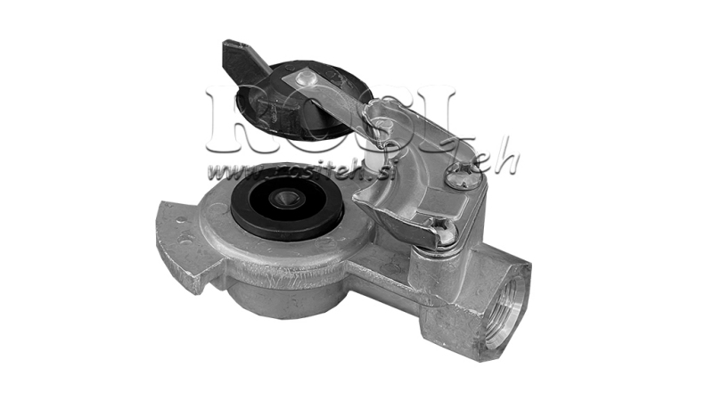 BREMSKOPPLER MIT VENTIL - SCHWARZ