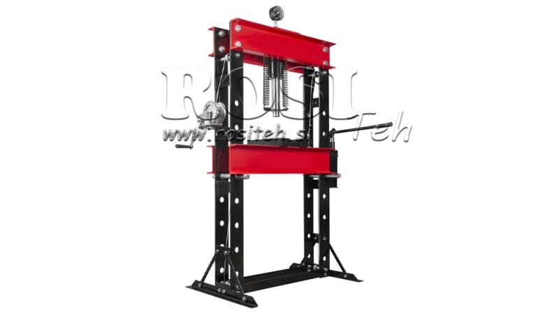 HYDRAULISCHE WERKSTATTPRESSE FÜR LAGER 50T - Doppelpumpe