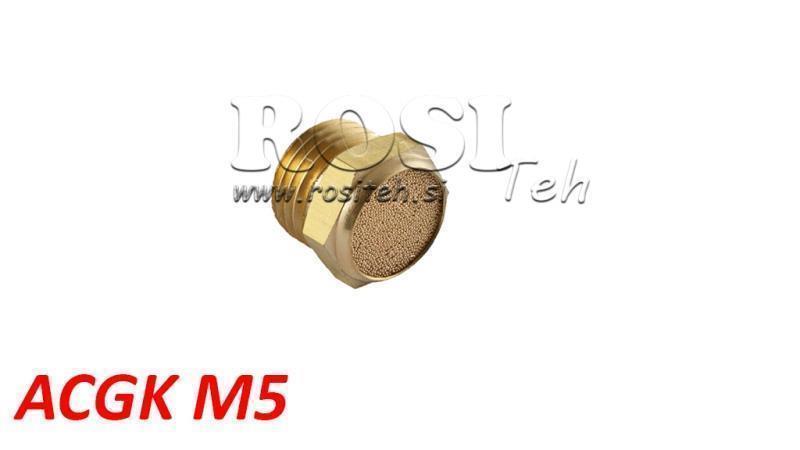 PNEUMATIKDÄMPFER AUS BRASS ACGK M5 NIEDRIG