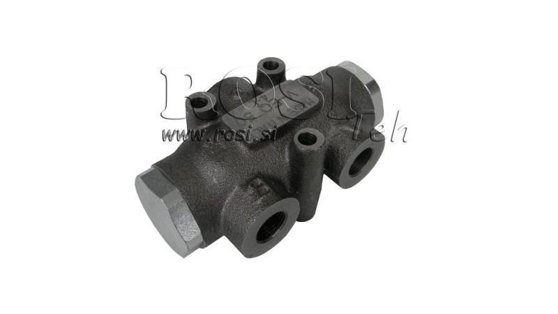 HYDRAULIKVERTEILUNGSVENTIL FLUSS V01007 60 - 80 lit - 1/2 - 250 bar (max.300 bar) V-EQ50