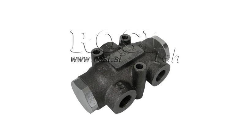 HYDRAULIKVERTEILUNGSVENTIL FLUSS V01002 6 - 10 lit - 3/8 - 250 bar (max.300 bar) V-EQ15