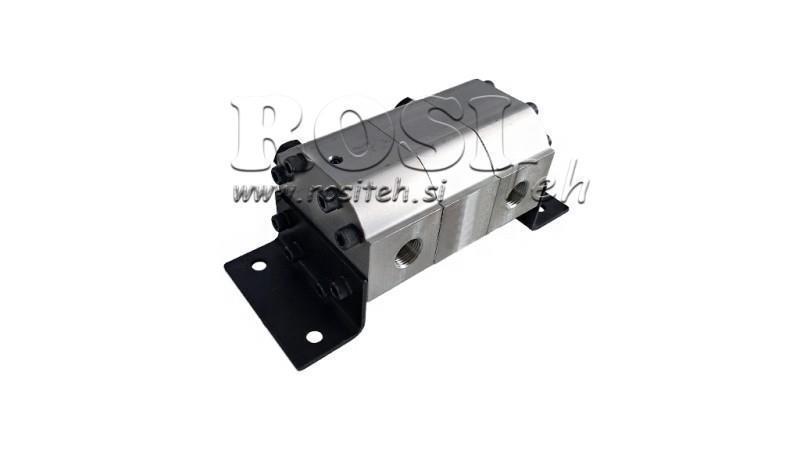 HYDRAULIKZAHNRADPUMPE DURCHFLUSS 2/1 (15-1- 30.3lit - max.240bar) 7.4cc/SEG