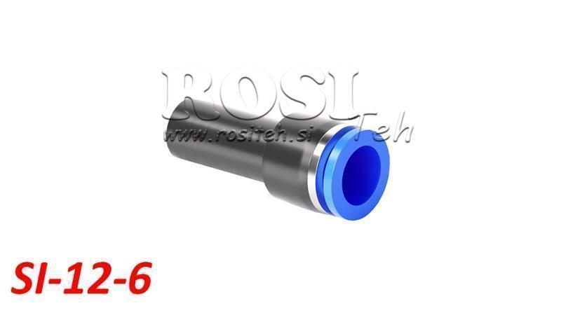 PNEUMATISCHER STECKER REDUZIERER VERBINDER TPA OHNE GEWINDE SI-12-6