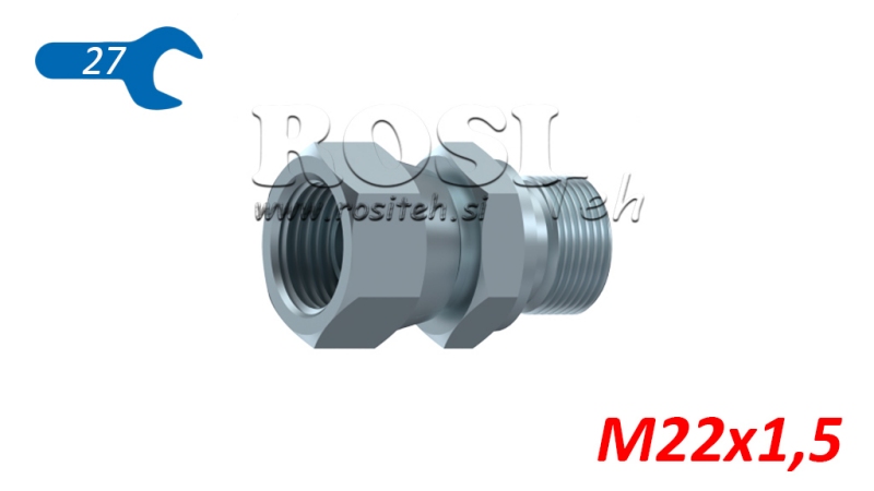 HYDRAULISCHE DOPPELSCHRAUBE- DREHENDE MUTTER M22x1,5