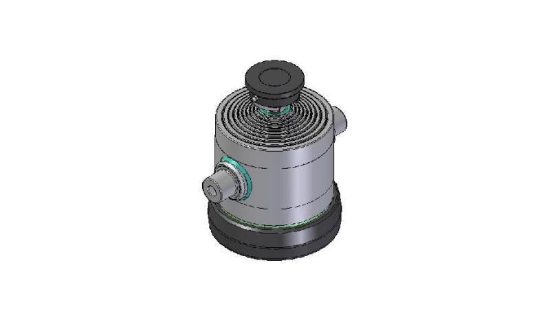 9049S -TELESCOPIC ZYLINDER STANDARD/KUGEL 9 STUFEN HUB 1842 DURCHMESSER 300