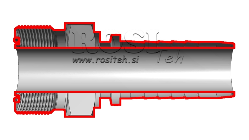 HYDRAULISCHER ANSCHLUSS AGORFS MÄNNLICH DN6-11/16