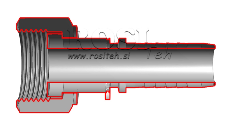 HYDRAULISCHER ANSCHLUSS DKORFS WEIBLICH DN10-9/16