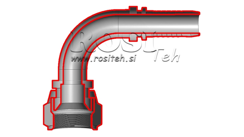 ANSCHLÜSSE DKORFS WIBLICH KNIE 90°DN16-13/16