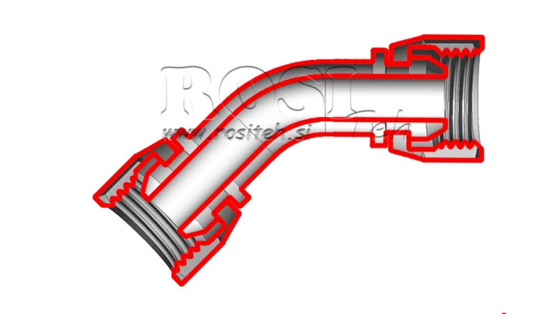 KNIE 45° BSP WEIBLICH - WEIBLICH 1/4