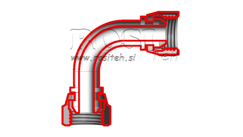 HYDRAULIK KNIE 90° WEIBLICH-WEIBLICH 1/2