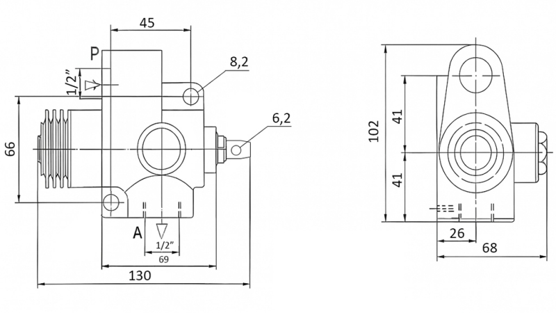 ENDKIPPER VENTIL TFC-TS-1/2 - NORMAL OFFEN