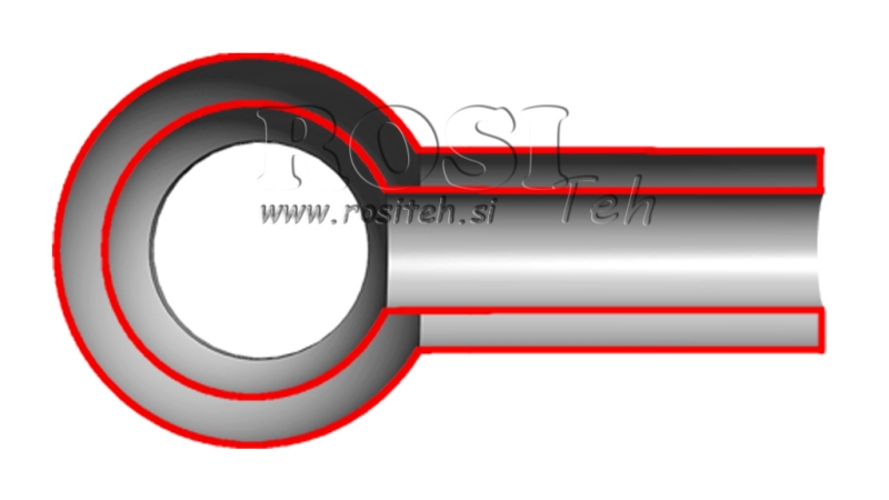 METALLSCHLAUCH BANJO 1/2 45mm