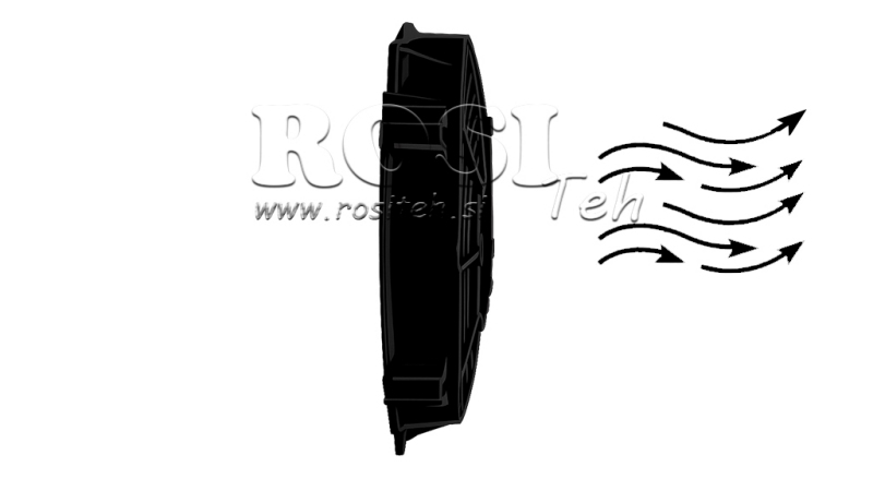 AXIAL LÜFTER - VENTILATOR 305 mm - ZULEITEND 12V