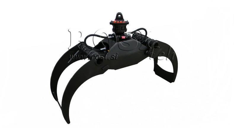 FORSTKLAMMER LG1500 kg - 1320 mm ROTATOR 3000/1500 KG MIT FLANSCH